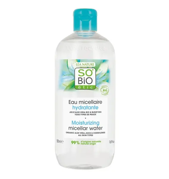 SO’BiO étic Micelární hydratační voda s Aloe vera BIO 500 ml