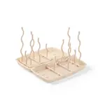 BABYONO Stojan na sušení kojeneckých lahví a dudlíků béžový