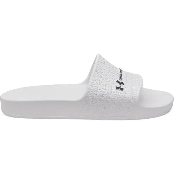 Under Armour SLIDE LITE Pánske šľapky, biela, veľkosť 46