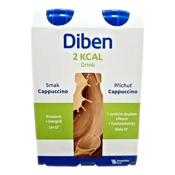 DIBEN 2 kcal Drink cappuccino 4 x 200 ml