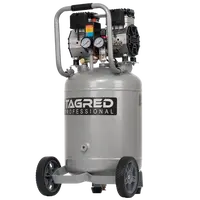 Bezolejový vertikální kompresor s odlučovačem 50l, 230 V, 2 písty, 8 BAR - TAGRED