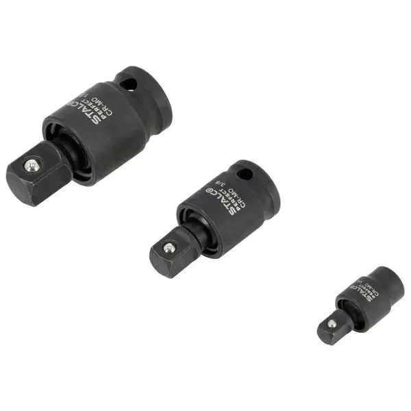 Sada kulových kloubových nástavců 1/4” 3/8” 1/2”, STALCO PERFECT