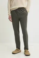 Kalhoty Samsoe Samsoe pánské, zelená barva, přiléhavé