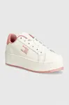 Kožené sneakers boty Tommy Jeans TJW FLATFORM ESS