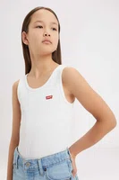 Dětský top Levi's bílá barva