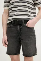 Džínové šortky Levi's pánské, šedá barva