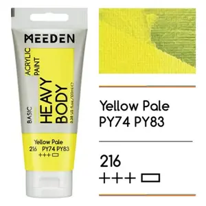 Akrylová barva Meeden 100ml – 216 Yellow Pale