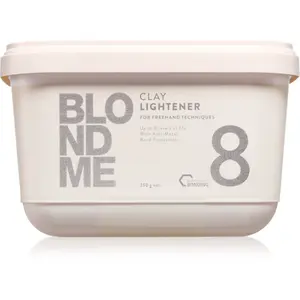 Schwarzkopf Professional Blondme Clay Lightener 8 zosvetľujúci púder pre blond vlasy 350 g