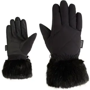 Ziener KWINZ-Z LADY Dámske lyžiarske rukavice, čierna, veľkosť