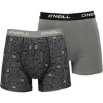 O'Neill BOXER OUTLINE LOGO 2-PACK Pánské boxerky, černá, velikost XXL
