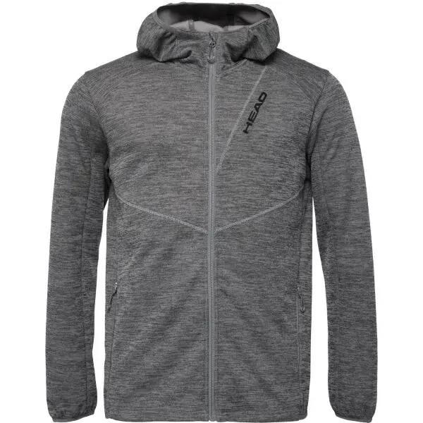 Head VOLTURNO Pánska technická mikina, tmavo sivá, veľkosť