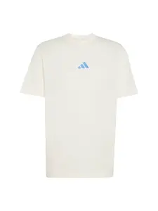 ADIDAS SPORTSWEAR Funkčné tričko 'Essentials'  modrá / biela