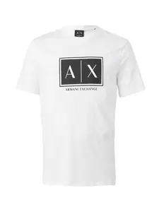 ARMANI EXCHANGE Tričko  čierna / biela