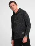 Ombre Men's non-stretch kangaroo hooded sweatshirt
