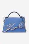 Kabelka Karl Lagerfeld K/SIGNATURE modrá barva, A1W30038