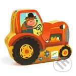 Traktor (Siluetové puzzle) - puzzle z kategorie Maxi dílky