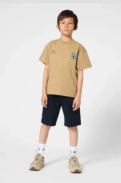 Dětské bavlněné tričko BOSS