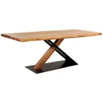 Linea Natura JÍDELNÍ STŮL, akácie, černá, barvy akácie, 200/100/76 cm