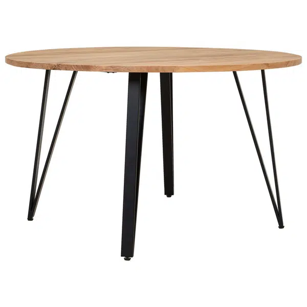 Livetastic JÍDELNÍ STŮL, akácie, černá, barvy akácie, 130/130/76 cm