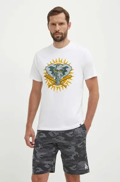 Bavlněné tričko 47 brand MLB Oakland Athletics