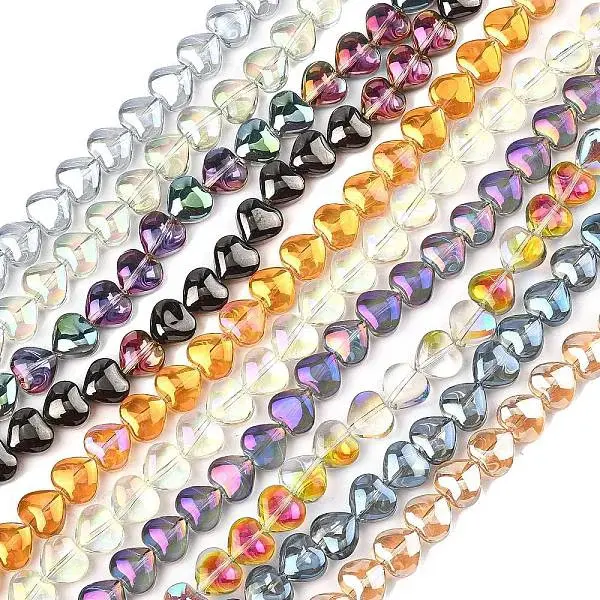 Electroplated Glass Beads Strand