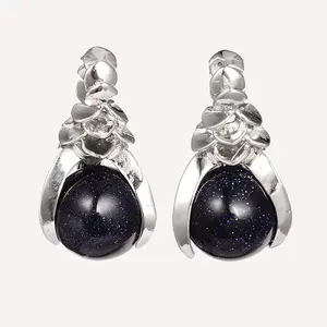 Synthetic Blue Goldstone Pendants