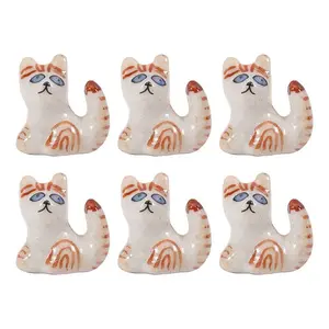 6Pcs Handmade Porcelain Beads