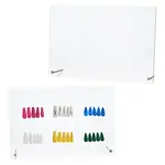 2Pcs Rectangle Acrylic Nail Art Display Board