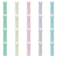 20Pcs 5 Colors Silicone Pencil Caps