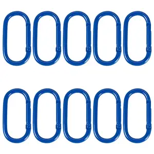 10Pcs Alloy Spring Gate Rings