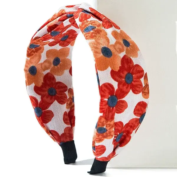 Flower Print Cloth Headband