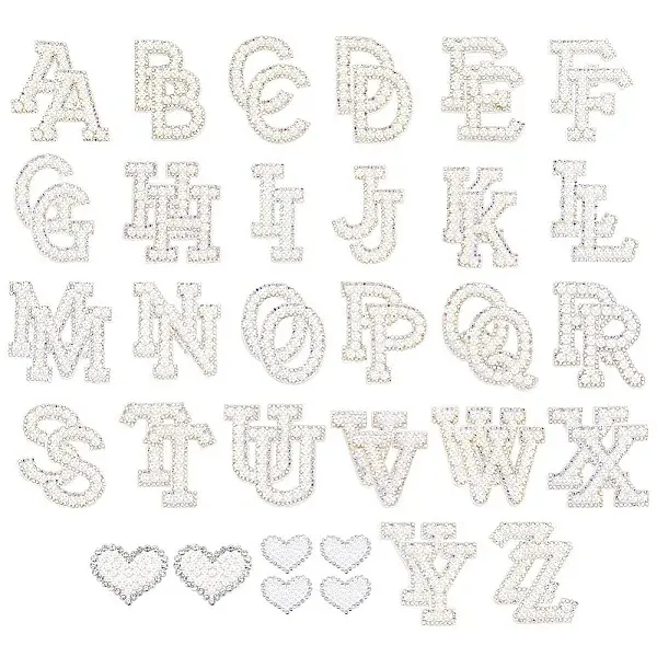 58Pcs Rhinestone ABS Pearl Ornament Accessories