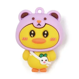 Cartoon Duckling Plastic Pendants