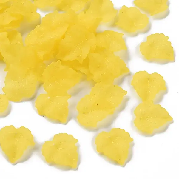 Autumn Theme Transparent Frosted Acrylic Pendants