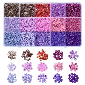 DIY Round Glass Beads Bracelets Making Kits