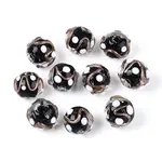 Handmade Gold Sand Lampwork Beads