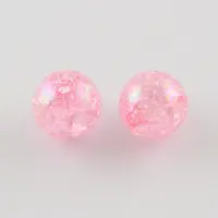 Transparent Crackle Acrylic Beads