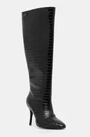 Kozačky Liu Jo WHITE 01 dámské, černá barva, na podpatku, SF4159EX06822222