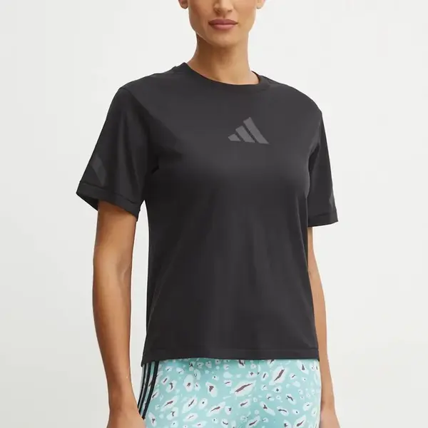 Bavlněné tričko adidas ZNE černá barva, JE7846