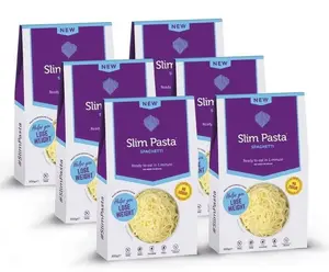 Slim Pasta Konjakové těstoviny ve tvaru špaget bez nálevu, výhodný balíček 5+1
