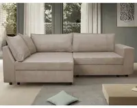 Rohová sedačka Brian, béžová štruktúrovaná látka%