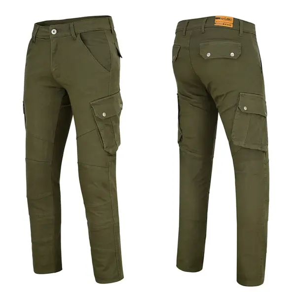 Moto kalhoty W-TEC Nuksan zelená 42/34