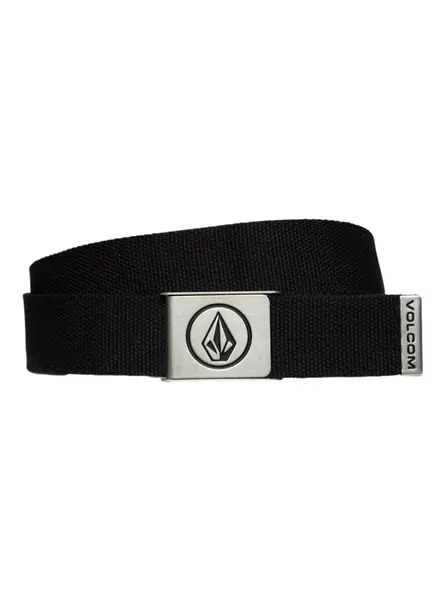Volcom pásek Circle Web Belt Black | Černá | Velikost One Size