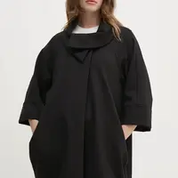 Kabát Joseph Ribkoff dámský, černá barva, přechodný, oversize, 153302