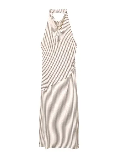 Pull&Bear Šaty  béžová / krémová