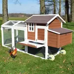 Agrofortel Drevený mobilný kurník HAVAJ, 2480x1150x760 mm