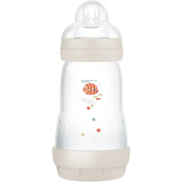MAM Perfect Star Anti-colic Bottle antikoliková láhev 2m+ Beige 260 ml