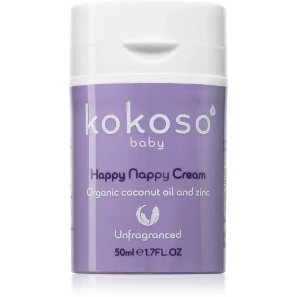 Kokoso Baby Happy Nappy Cream dětský ochranný krém proti opruzeninám bez parfemace 50 ml