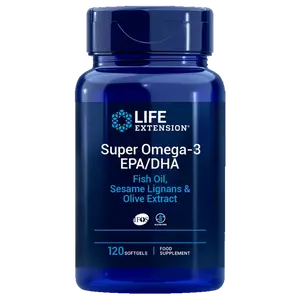 Life Extension Super Omega-3 EPA/DHA with Sesame Lignans & Olive Extract