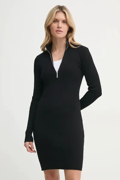 Šaty Gestuz černá barva, mini, 10909820